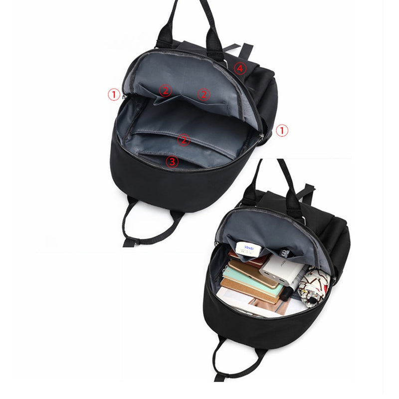 Mochilas da moda OKKID para mulheres mochila de viagem feminina mochila feminina mochila de tecido de náilon à prova d'água presente