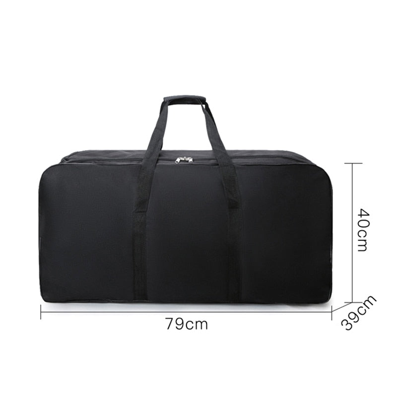 Bolsa de viagem universal unissex com rodas grande capacidade Duffle durável Oxford simples multifuncional bolsa de mão mala XA573F