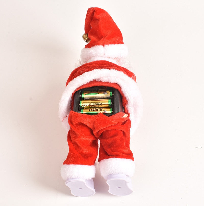 Decorações de Natal para Casa Música Elétrica Papai Noel Novo E-book Boneca Brinquedos Infantis Presente de Ano Novo Navidade Natal