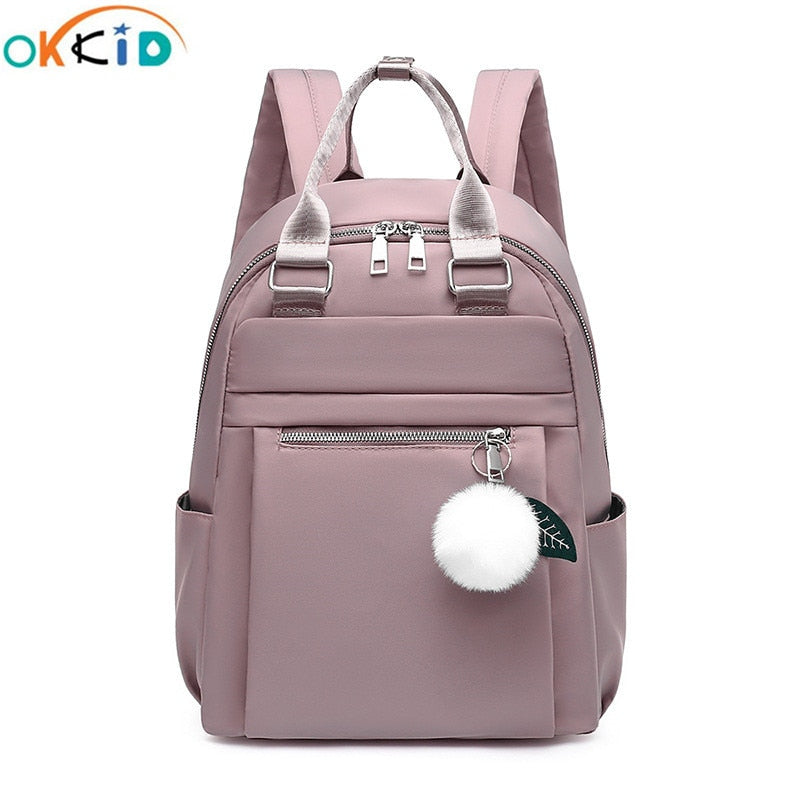 Mochilas da moda OKKID para mulheres mochila de viagem feminina mochila feminina mochila de tecido de náilon à prova d'água presente