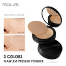 Pó facial iluminador para acabamento da pele Produtos FOCALLURE 9 Colour Pressed Powder Mineral Oil Control Textura fosca de longa duração