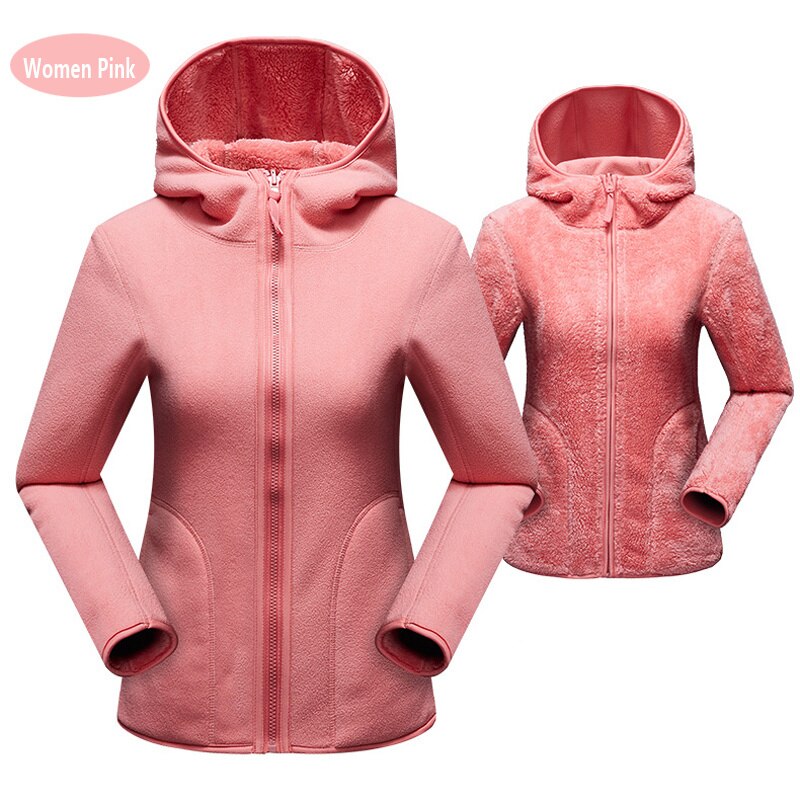 Moletom feminino unissex reversível pulôver inverno quente polar/coral lã jaqueta com capuz senhoras casaco de flanela com capuz