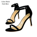 Charmoso Sapatos Femininos Sandálias de Salto Alto Sapatos Stiletto Sandálias de Verão Fivela de Tornozelo Sapatos de Festa de Casamento 10cm 8cm