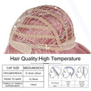 Perucas Sintéticas para Mulheres Brancas Curto Pixie Hair Wig Natural Fibra Resistente ao Calor