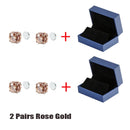 Brincos de orelha magnéticos de desintoxicação de 8 mm masculinos e femininos brincos redondos ímã cristal pedra brinco sem furo de orelha pregos de orelha com caixa