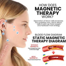 Brincos de orelha magnéticos de desintoxicação de 8 mm masculinos e femininos brincos redondos ímã cristal pedra brinco sem furo de orelha pregos de orelha com caixa