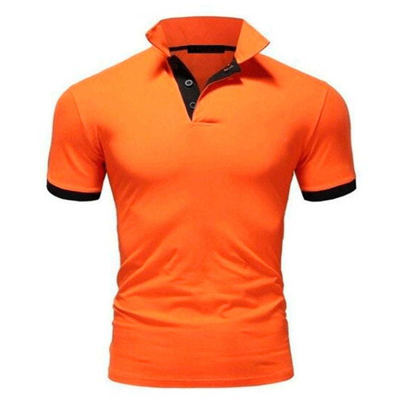 Polo Shirt Men Summer Stritching Men Shorts Sleeve Polo Business Clothes Luxury Men Tee Shirt Brand Polos