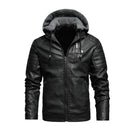 Jaquetas de Couro Casaco Motorcylce Casual Fleece Engrossar Motocicleta Jaqueta PU Motociclista Quente Couro Masculino Roupas de Marca