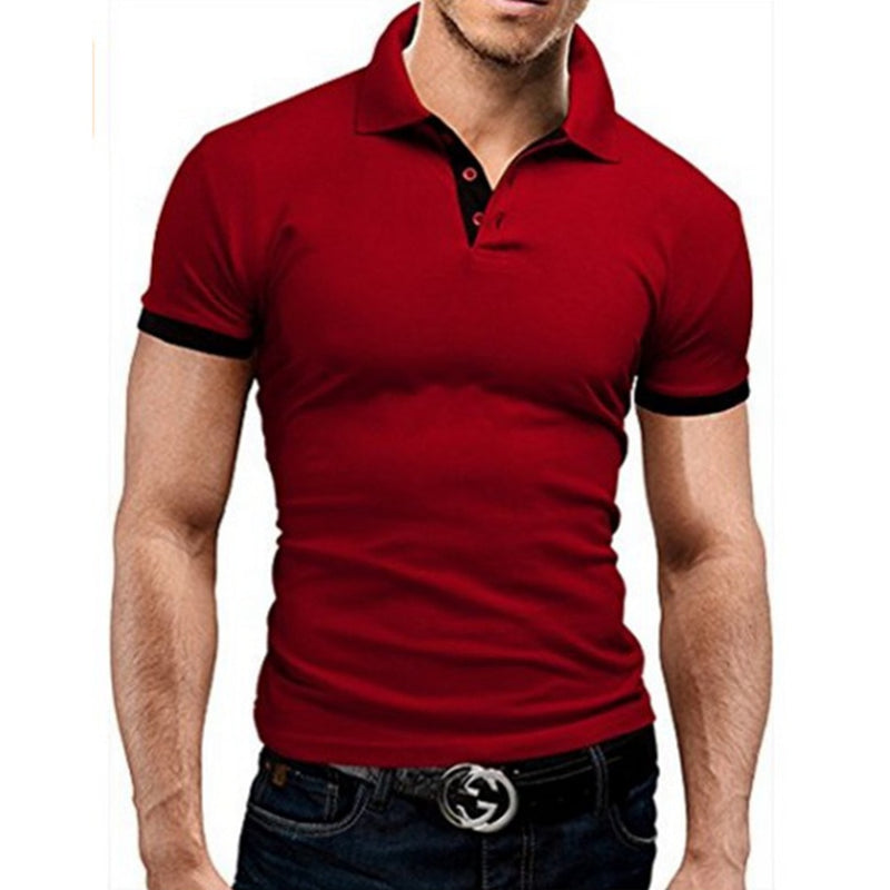 Polo Shirt Men Summer Stritching Men Shorts Sleeve Polo Business Clothes Luxury Men Tee Shirt Brand Polos