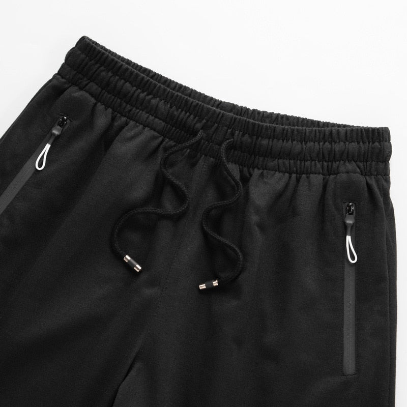 Calções de verão  para homens bermudas esportivas bermudas casuais masculinos para academias calças de moletom com cordão e bolsos com zíper