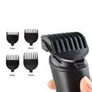 Kemei aparador de cabelo aparador elétrico kit de beleza multifuncional barbeador masculino aparador de barba máquina de corte sem fio visor LCD 5