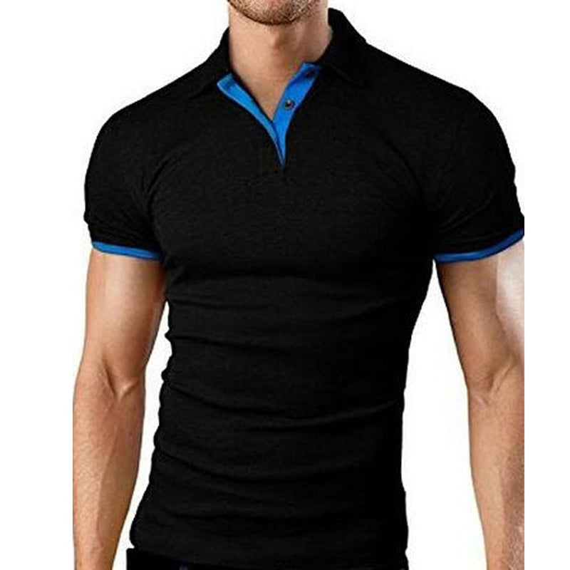 Polo Shirt Men Summer Stritching Men Shorts Sleeve Polo Business Clothes Luxury Men Tee Shirt Brand Polos