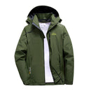 Jaqueta de caminhada feminina masculina jaqueta corta-vento vestuário esportivo com capuz à prova de vento à prova d'água com zíper frontal para acampamento viagem ao ar livre