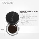 Focallure gel para sobrancelhas à prova d'água tingido sobrancelha maquiagem profissional intensificadores de cosméticos para sobrancelhas creme com pincel