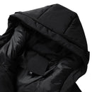 Jaquetas Casuais com Capuz Outwear Engrossar Roupas Esportivas Masculinas Jaquetas Acolchoadas de Algodão Jaqueta Corta-vento Sólida  Inverno Quente Masculino Parkas Casacos