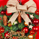 Guirlanda Vermelha de Natal Porta Frontal Pendurada Agulha de Pinheiro Artificial Garands Janela Ao Ar Livre Ano Novo Navidad Decoração de Casa 2023