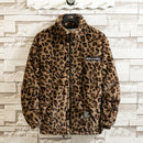 Jaqueta leopardo masculina outono moletom com capuz casaco com capuz moda casual street outerwear solto blusão roupas masculinas femininas