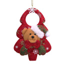 Varejo 4 pçs/lote Comprimento 11 cm Novos Presentes de Natal Árvore de Natal Enfeites Pendurados Papai Noel Pingentes Decorações para Casa