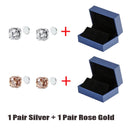 Brincos de orelha magnéticos de desintoxicação de 8 mm masculinos e femininos brincos redondos ímã cristal pedra brinco sem furo de orelha pregos de orelha com caixa