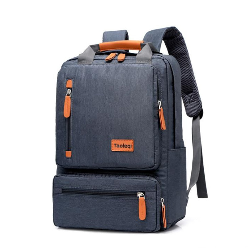 Mochila para computador casual masculina de negócios leve 15 polegadas bolsa para laptop à prova d'água pano oxford senhora anti-roubo mochila de viagem cinza