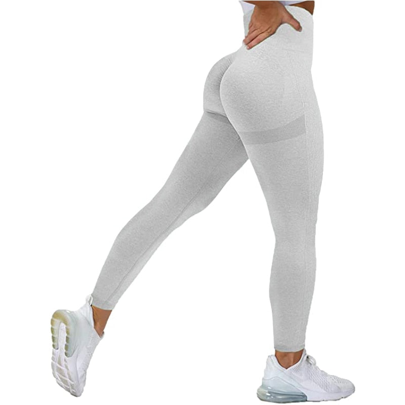Women High Waist Leggings Female Gym Workout Legging Fashion Push Up  Seamless Leggins Breathable Workout Pants 