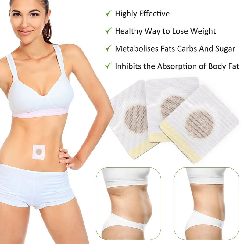 Adesivo para Emagrecimento Remendo para Umbigo Barriga Adesivos para Perda de Peso Queima de Gordura Modelagem a Quente Produtos de Emagrecimento Cintura Gesso