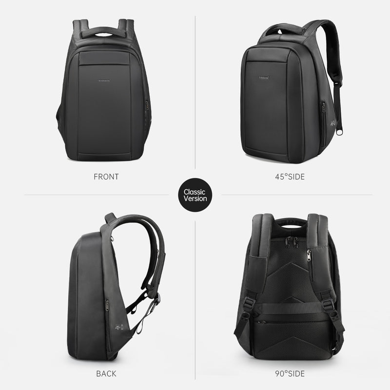 Mochila com garantia vitalícia para homens e mulheres Mochila para laptop de 15,6 polegadas escondida anti-roubo com zíper bolsa de viagem bolsa escolar Mochila