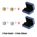 Brincos de orelha magnéticos de desintoxicação de 8 mm masculinos e femininos brincos redondos ímã cristal pedra brinco sem furo de orelha pregos de orelha com caixa