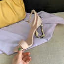 Novas sandálias femininas sexy sapatos de salto alto de alta qualidade preto rosa branco vestido de verão festa sapatos de casamento sandálias gladiador