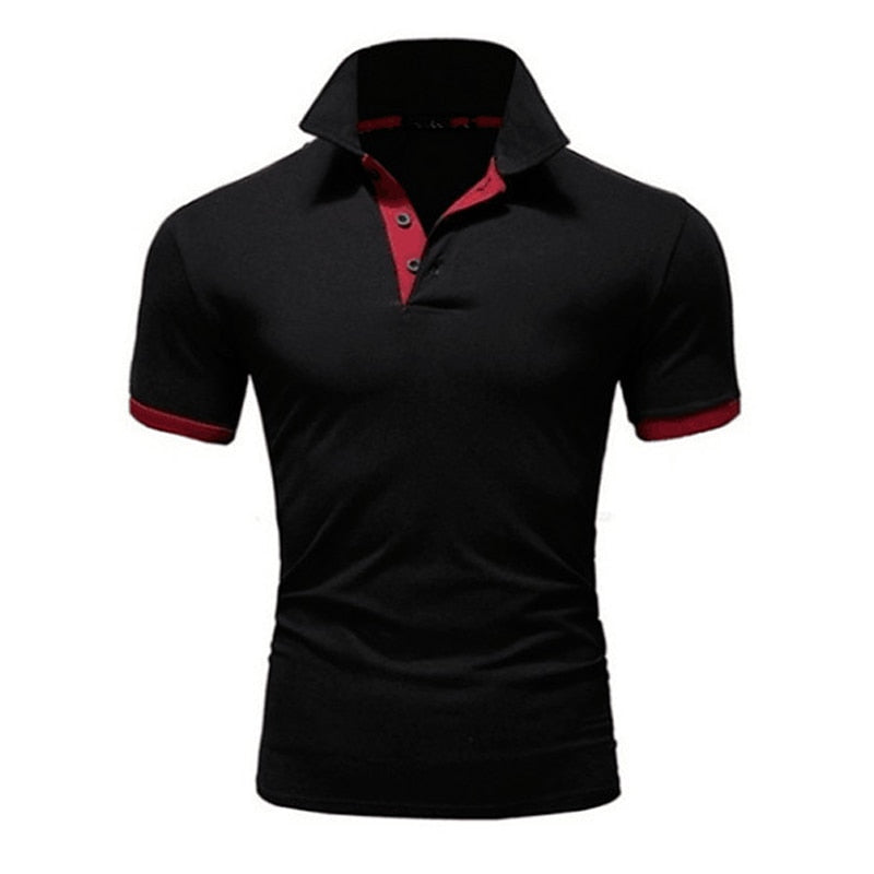 Polo Shirt Men Summer Stritching Men Shorts Sleeve Polo Business Clothes Luxury Men Tee Shirt Brand Polos