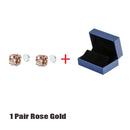 Brincos de orelha magnéticos de desintoxicação de 8 mm masculinos e femininos brincos redondos ímã cristal pedra brinco sem furo de orelha pregos de orelha com caixa