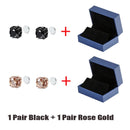 Brincos de orelha magnéticos de desintoxicação de 8 mm masculinos e femininos brincos redondos ímã cristal pedra brinco sem furo de orelha pregos de orelha com caixa