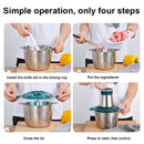 Triturador 2 velocidades 220-240V 250W aço inoxidável de alta potência 2L capacidade picador elétrico moedor de carne picador processador de alimentos fatiador