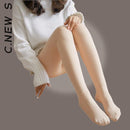 C.New S Mulheres Leggings Inverno Quente Translúcido Sólido Veludo Calças Grossas Femininas Cintura Alta Sexy Meia-calça Elasticidade