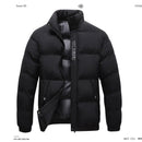 Jaquetas Casuais com Capuz Outwear Engrossar Roupas Esportivas Masculinas Jaquetas Acolchoadas de Algodão Jaqueta Corta-vento Sólida  Inverno Quente Masculino Parkas Casacos