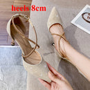 Sapatos de festa femininos  sexy com dedo pontudo sapatos de festa para mulheres Sumemr sapatos de salto alto para festas ao ar livre