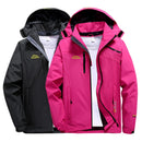 Jaqueta de caminhada feminina masculina jaqueta corta-vento vestuário esportivo com capuz à prova de vento à prova d'água com zíper frontal para acampamento viagem ao ar livre