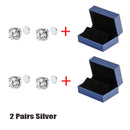 Brincos de orelha magnéticos de desintoxicação de 8 mm masculinos e femininos brincos redondos ímã cristal pedra brinco sem furo de orelha pregos de orelha com caixa