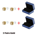 Brincos de orelha magnéticos de desintoxicação de 8 mm masculinos e femininos brincos redondos ímã cristal pedra brinco sem furo de orelha pregos de orelha com caixa