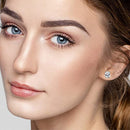 Brincos de orelha magnéticos de desintoxicação de 8 mm masculinos e femininos brincos redondos ímã cristal pedra brinco sem furo de orelha pregos de orelha com caixa