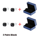 Brincos de orelha magnéticos de desintoxicação de 8 mm masculinos e femininos brincos redondos ímã cristal pedra brinco sem furo de orelha pregos de orelha com caixa