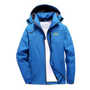 Jaqueta de caminhada feminina masculina jaqueta corta-vento vestuário esportivo com capuz à prova de vento à prova d'água com zíper frontal para acampamento viagem ao ar livre